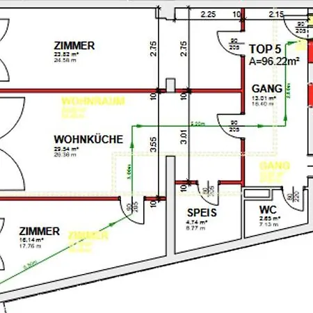 Geraeumiges Modernes 1-6 Personen Appartement *